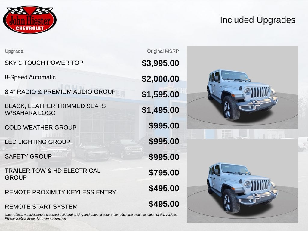 2019 Jeep Wrangler Unlimited Sahara 4x4