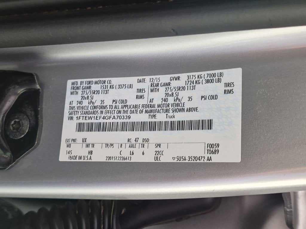 2016 Ford F-150 XLT