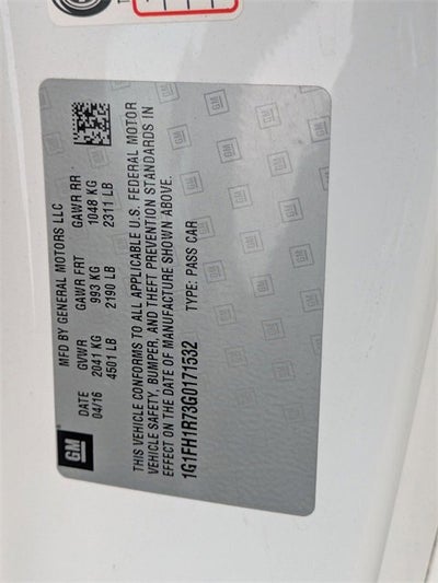 2016 Chevrolet Camaro 2SS