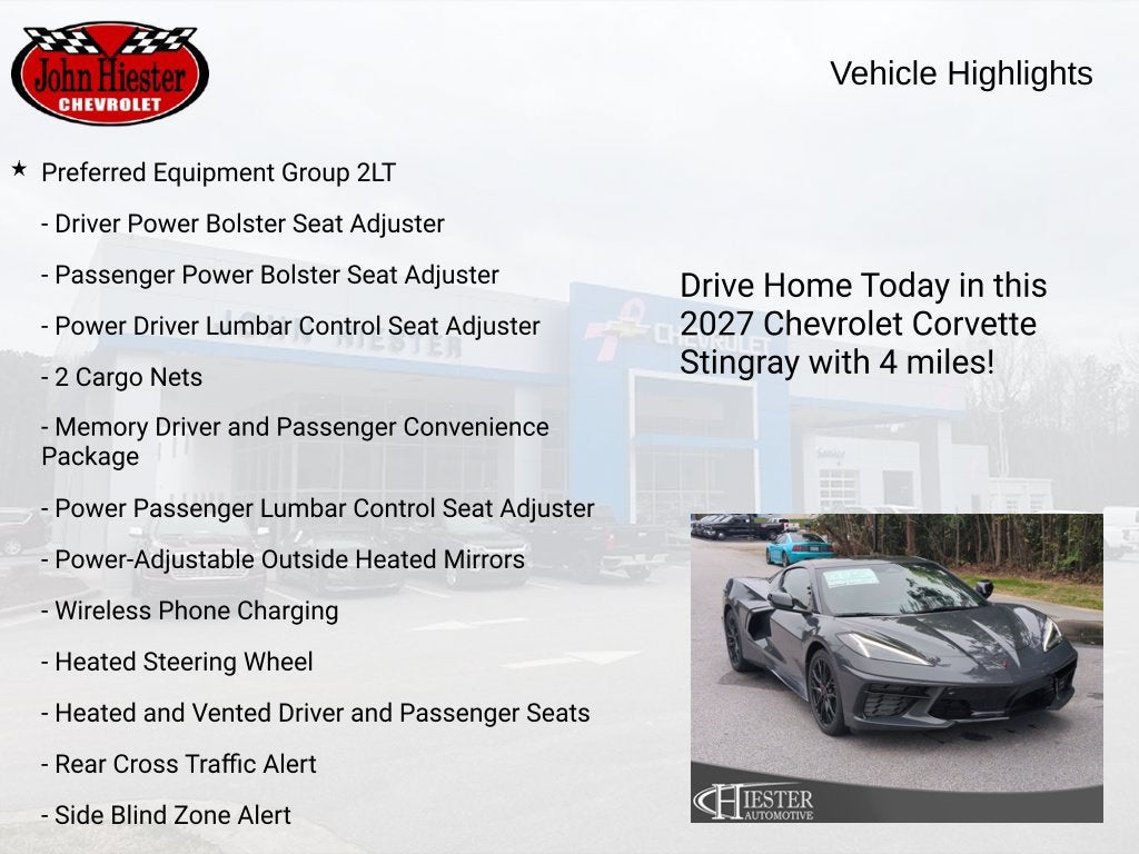2027 Chevrolet Corvette Stingray 2LT