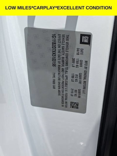 2019 Chevrolet Corvette Stingray 1LT
