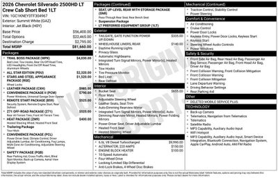 2026 Chevrolet Silverado 2500 HD LT