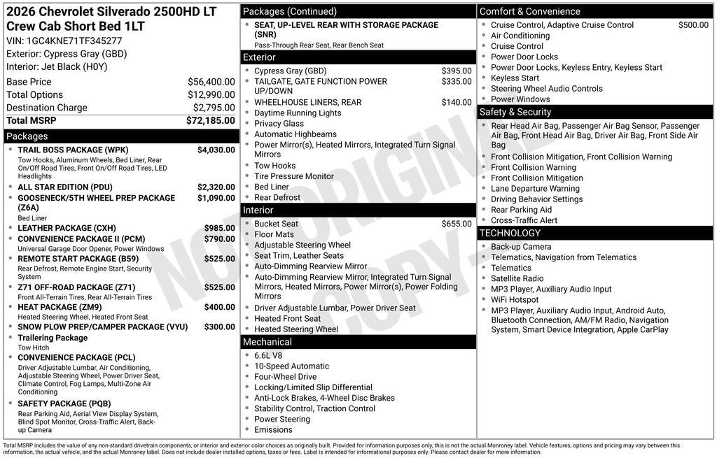 2026 Chevrolet Silverado 2500 HD LT