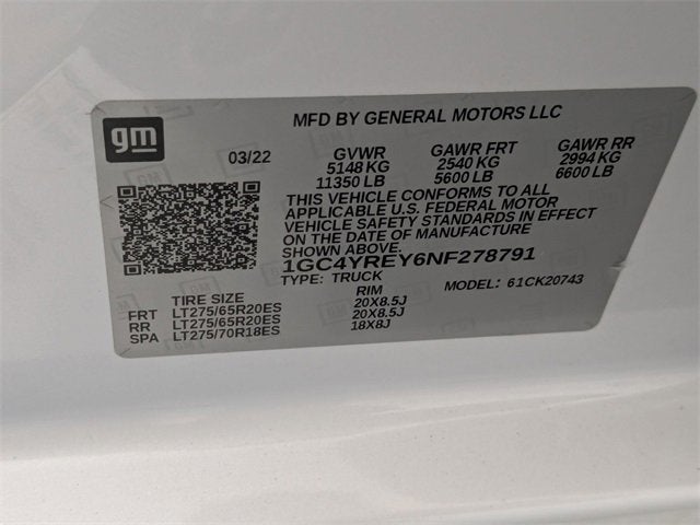 2022 Chevrolet Silverado 2500 HD High Country