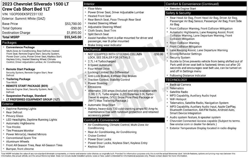 2023 Chevrolet Silverado 1500 LT