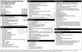 2026 Chevrolet Colorado WT