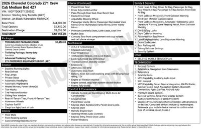 2026 Chevrolet Colorado Z71