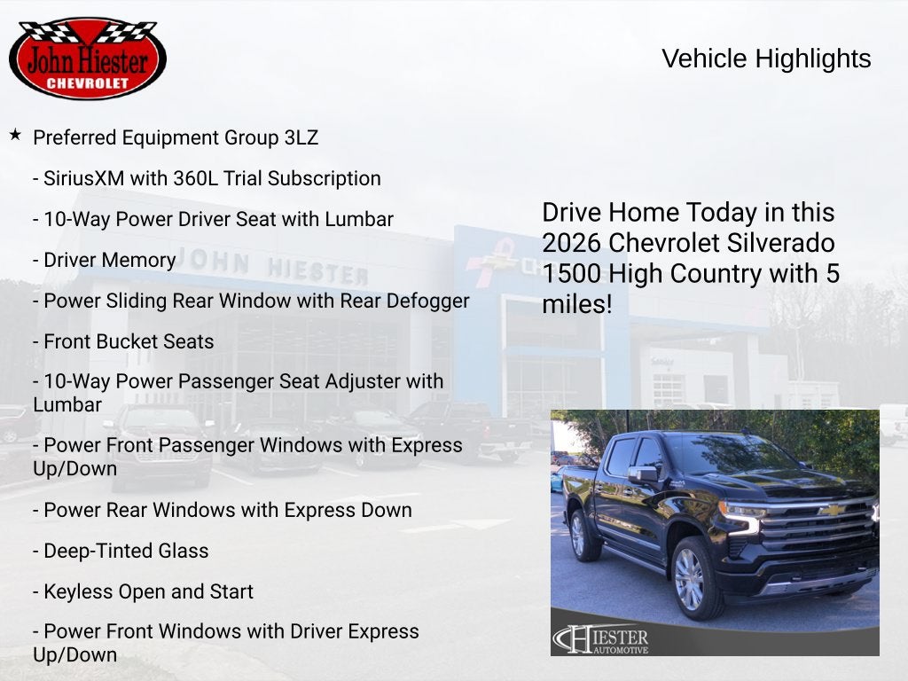 2026 Chevrolet Silverado 1500 High Country