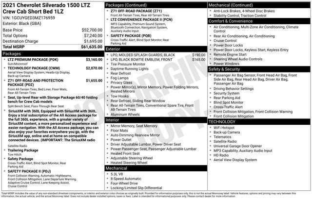 2021 Chevrolet Silverado 1500 LTZ