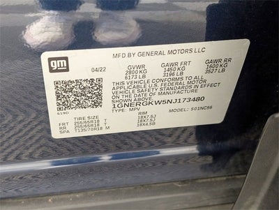 2022 Chevrolet Traverse LT Cloth