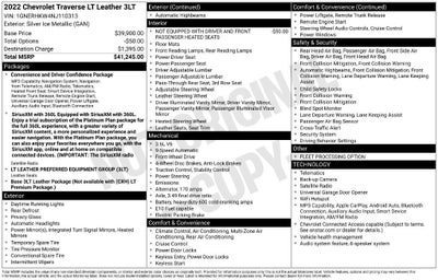 2022 Chevrolet Traverse LT Leather