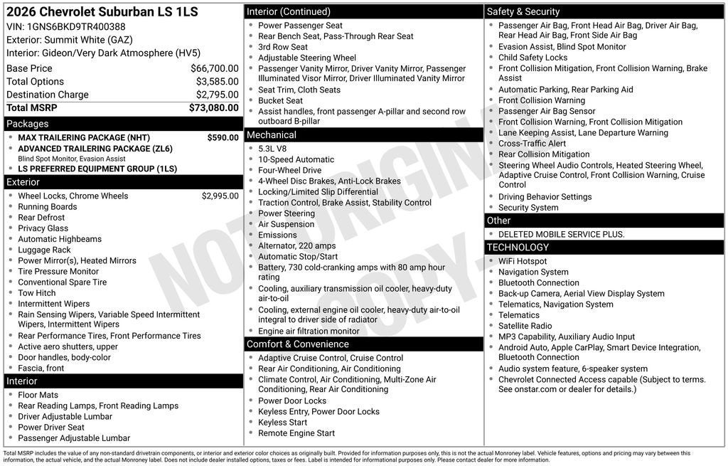 2026 Chevrolet Suburban LS