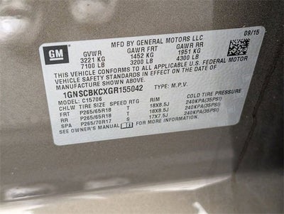 2016 Chevrolet Tahoe LT