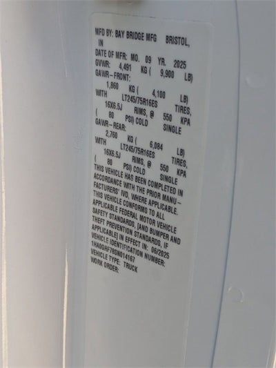 2025 Chevrolet Express Cutaway 3500 1WT