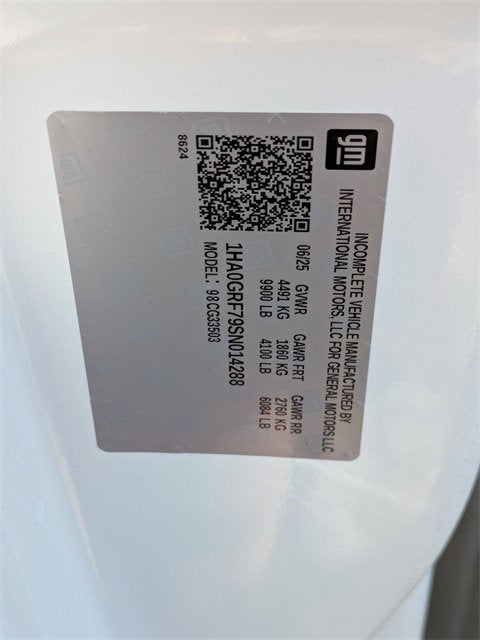 2025 Chevrolet Express Cutaway 3500 1WT