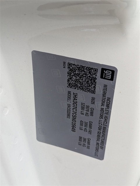 2025 Chevrolet Express Cutaway 3500 1WT