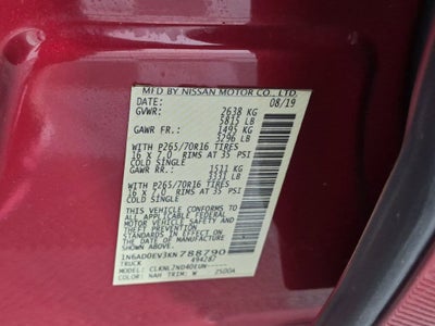 2019 Nissan Frontier SV