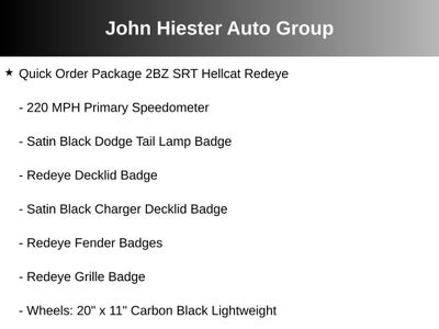 2021 Dodge Charger SRT Hellcat Redeye Widebody RWD