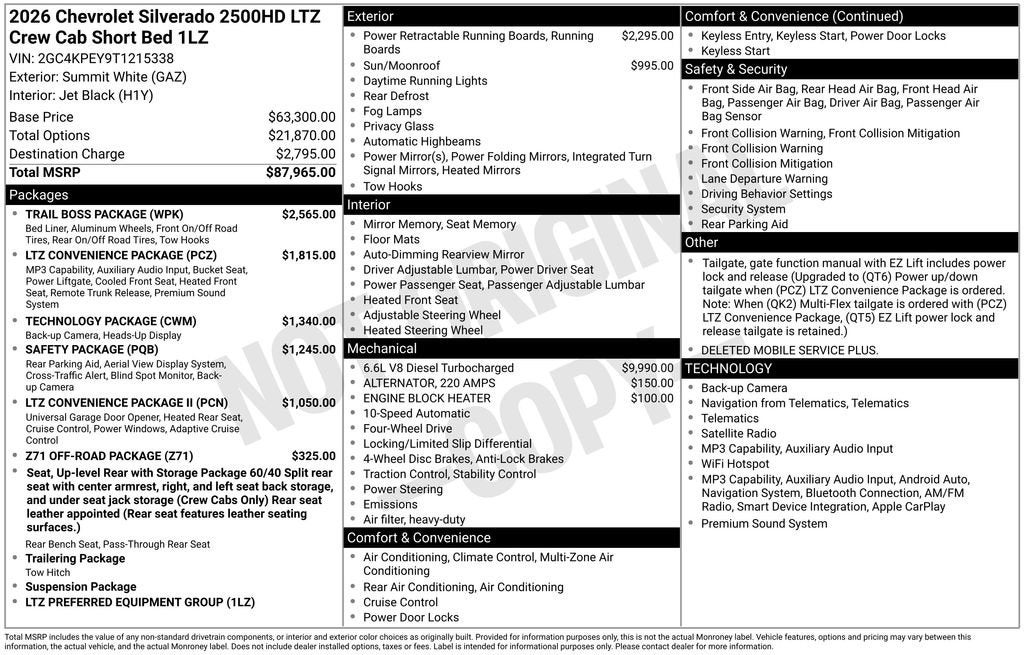 2026 Chevrolet Silverado 2500 HD LTZ