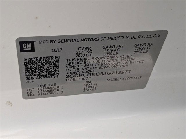 2018 Chevrolet Silverado 1500 LT