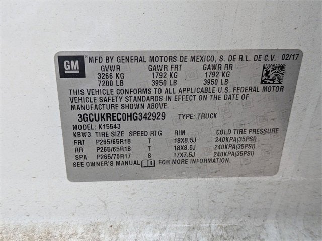 2017 Chevrolet Silverado 1500 LT