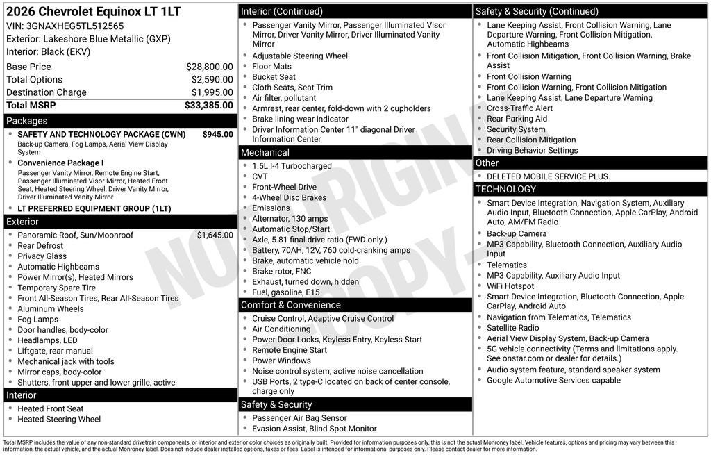 2026 Chevrolet Equinox LT - Photo 40