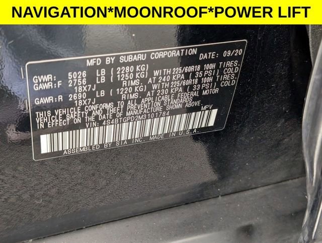 2021 Subaru Outback Touring XT