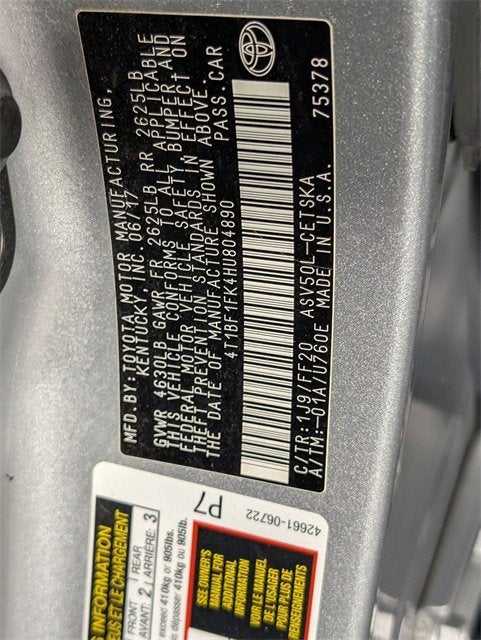 2017 Toyota Camry XLE