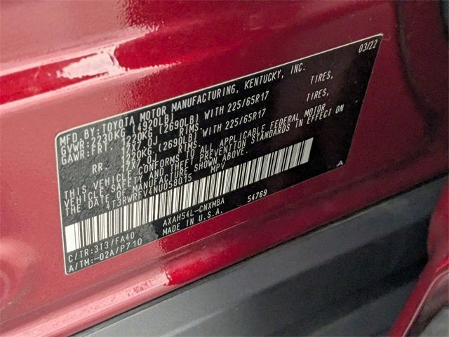 2022 Toyota RAV4 Hybrid XLE