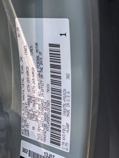 2025 Toyota Tundra SR5
