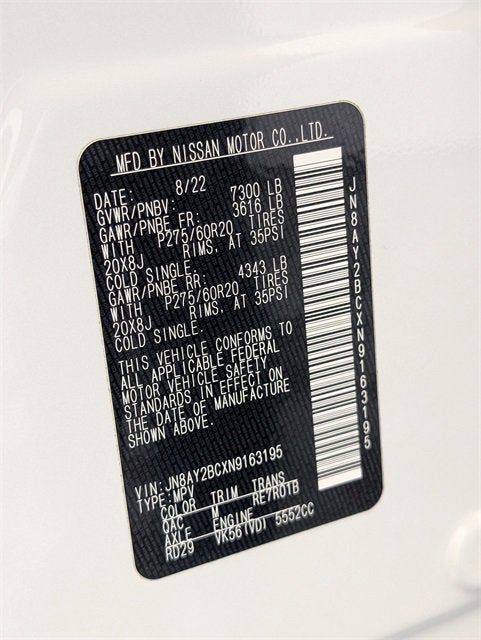 2022 Nissan Armada SL