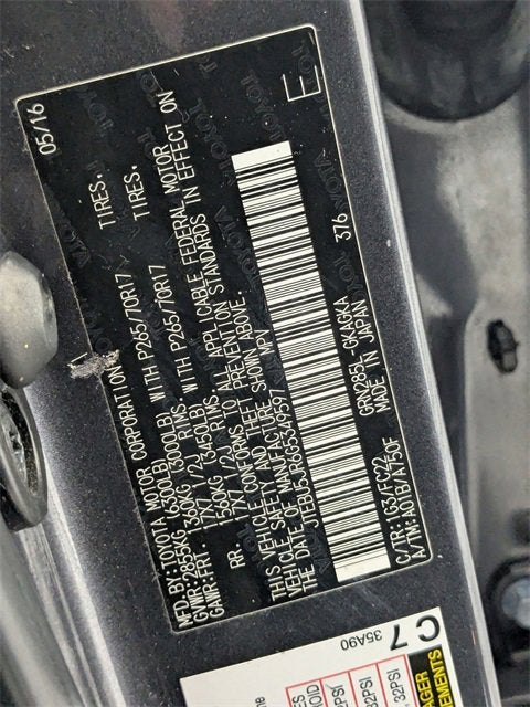 2016 Toyota 4Runner Trail