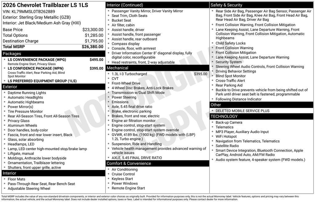 2026 Chevrolet Trailblazer LS
