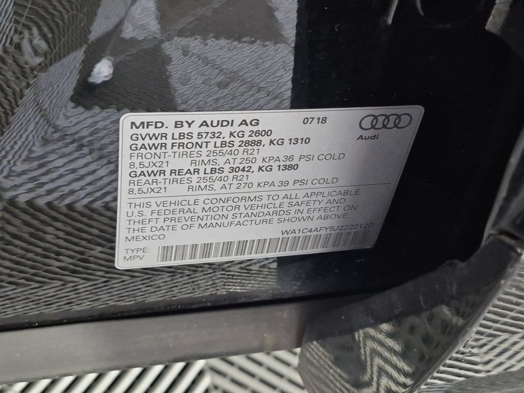 2018 Audi SQ5 3.0T Premium Plus