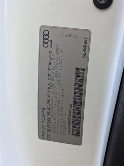 2021 Audi A5 Coupe S line Premium