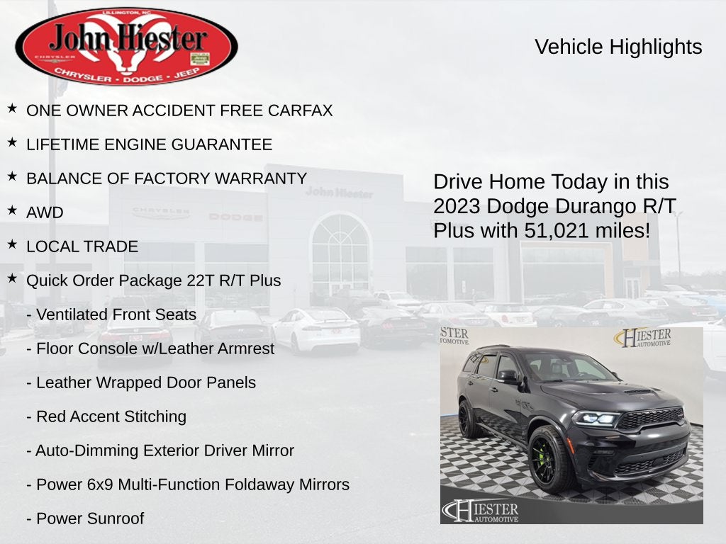 2023 Dodge Durango R/T Plus