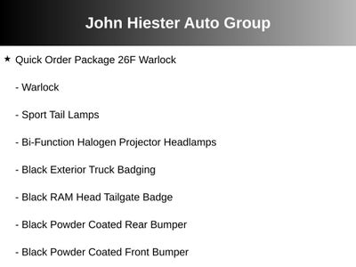 2022 RAM 1500 Classic Warlock