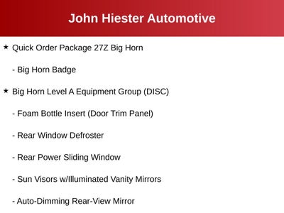 2022 RAM 1500 Big Horn/Lone Star