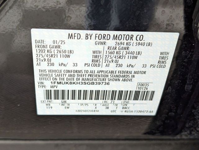 2025 Ford Explorer ST-Line