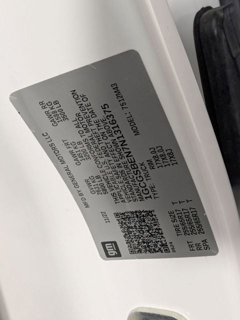 2022 Chevrolet Colorado Work Truck