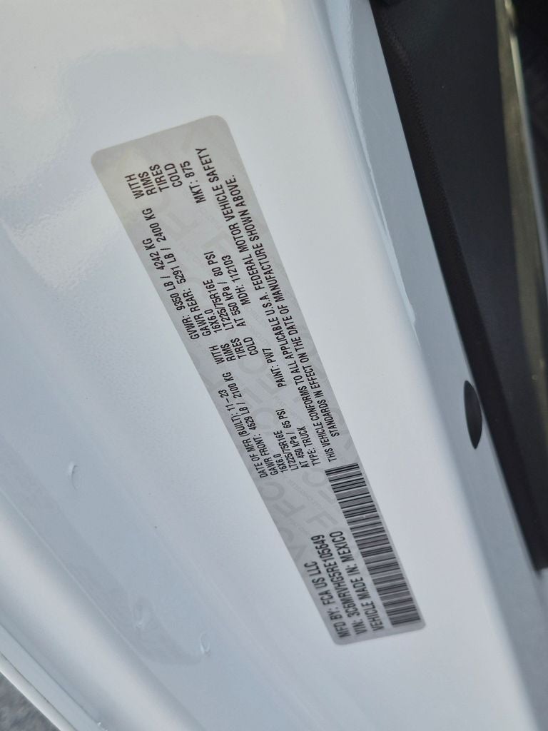 2024 RAM ProMaster 3500 High Roof