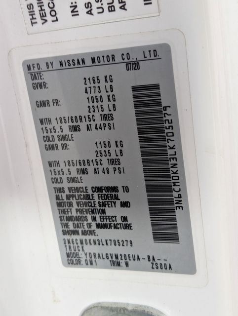 2020 Nissan NV200 SV