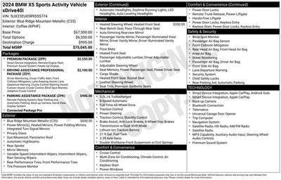 2024 BMW X5 xDrive40i
