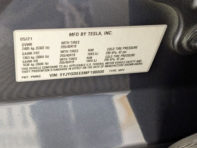 2021 Tesla Model Y Long Range Dual Motor All-Wheel Drive