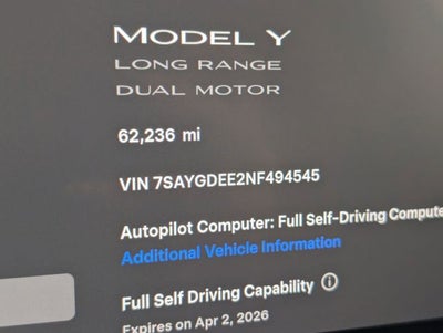 2022 Tesla Model Y Long Range