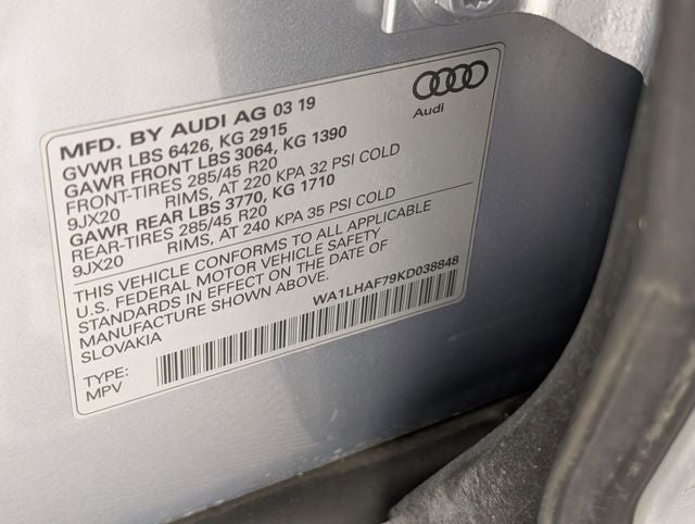 2019 Audi Q7 45 Premium