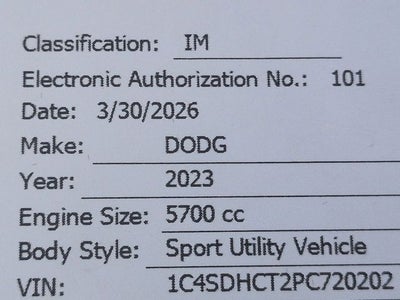 2023 Dodge Durango R/T