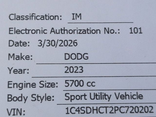 2023 Dodge Durango R/T