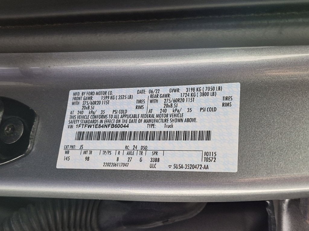 2022 Ford F-150 Platinum