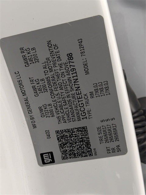 2022 Chevrolet Colorado ZR2